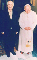 Fethullah Gülen Papa John Paul ile