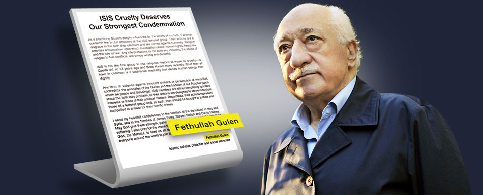 Fethullah Gülen w oświadczeniu publikowanym na łamach czołowych dzienników amerykańskich potępia zbrodnie dokonywane przez Państwo Islamskie (ISIL)